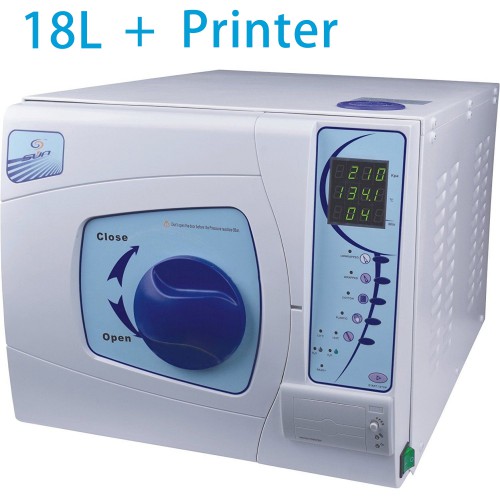 Sun® SUN-II-D 18L Dental Medical Autoclave Sterilizer Vacuum Steam with Printer