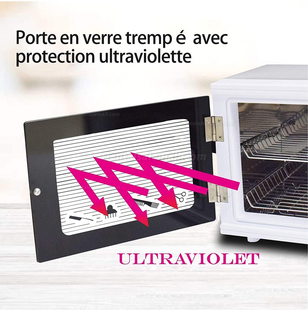 10L UV + Ozone Sterilizer Disinfection Cabinet Ultraviolet Tool Sanitizer Box + 1Pcs Replacement Bulb
