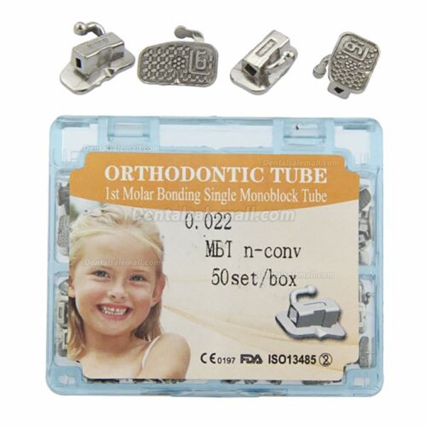 200pcs Orthodontic Monoblock Buccal Tubes Direct Bonding MBT ROTH 022