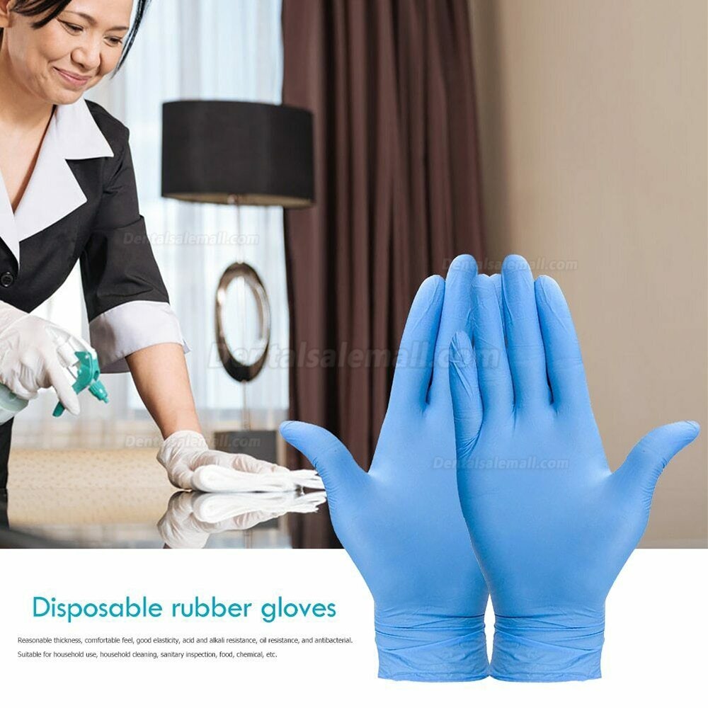 100Pcs/Box Disposable Nitrile Gloves Waterproof Exam Gloves Ambidextrous For Medical House Gloves Nitrile guantes nitril
