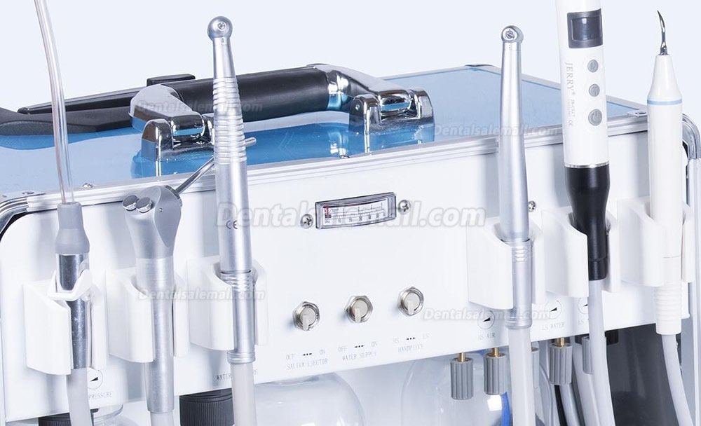 US STOCK!Greeloy® GU-P206 Portable Dental Unit with Air compressor (with curing light and scaler handpiece)