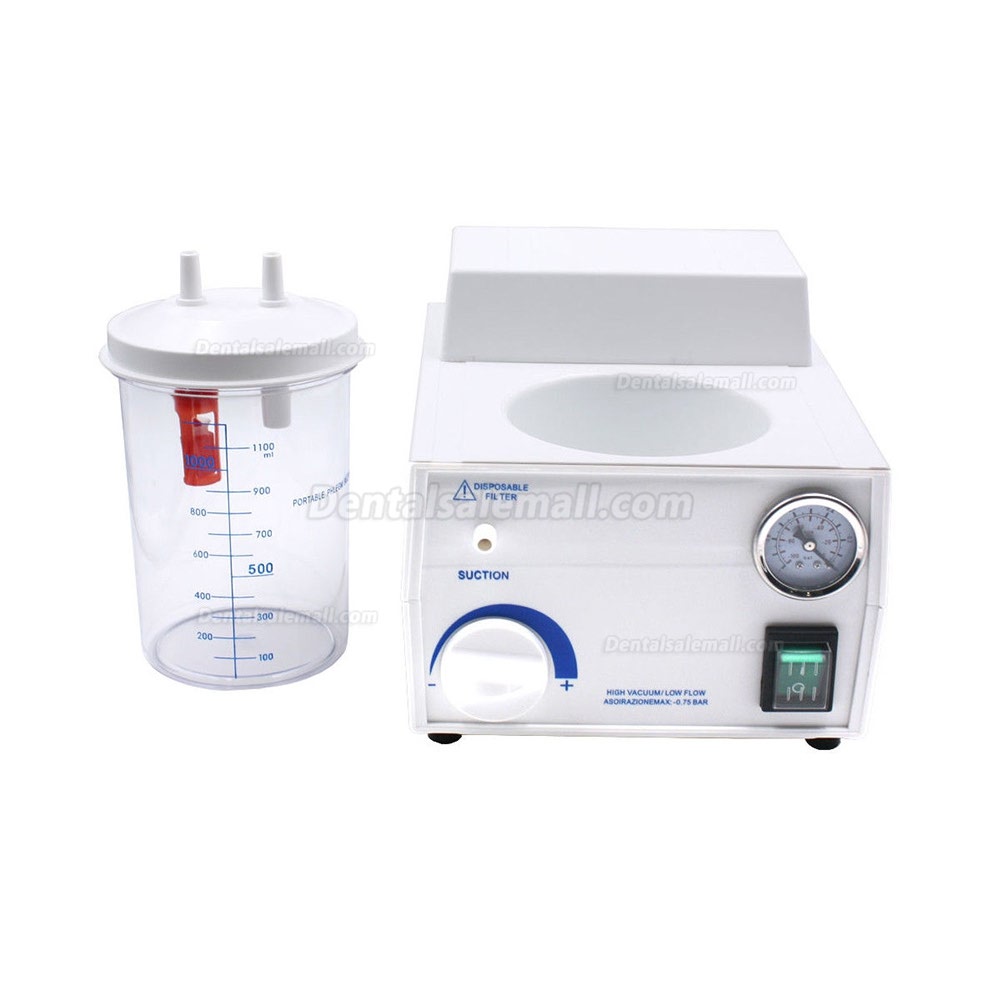 Dental Portable Suction Unit Medical Aspirator Vacuum Phlegm