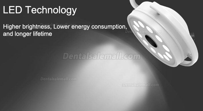 KWS® Mobile LED Stand Dental Light Oral Surgical Lamp Examination Light KD-2012D-3