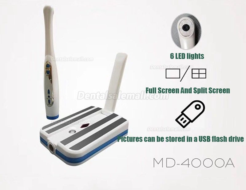 Dental 1/4" CMOS 1080P MD4000 VGA & HDMI Intraoral Camera 8Pcs Blue LED +4 Pcs White LED