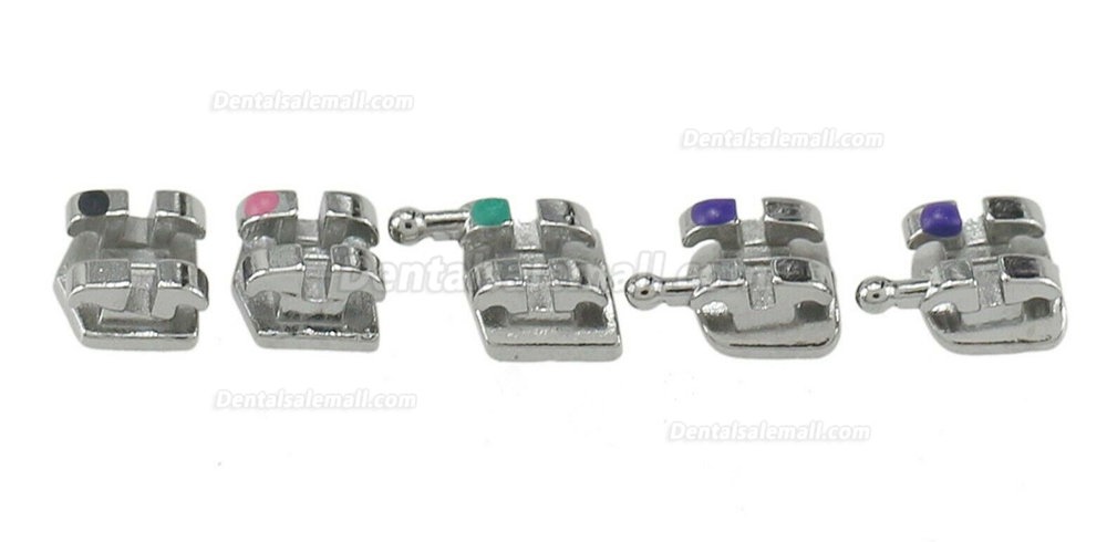 10 Sets Mini OC Dental Orthodontic Metal Brackets Braces MIM Roth 022 345 Hooks