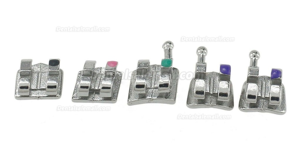 10 Sets Mini OC Dental Orthodontic Metal Brackets Braces MIM Roth 022 345 Hooks