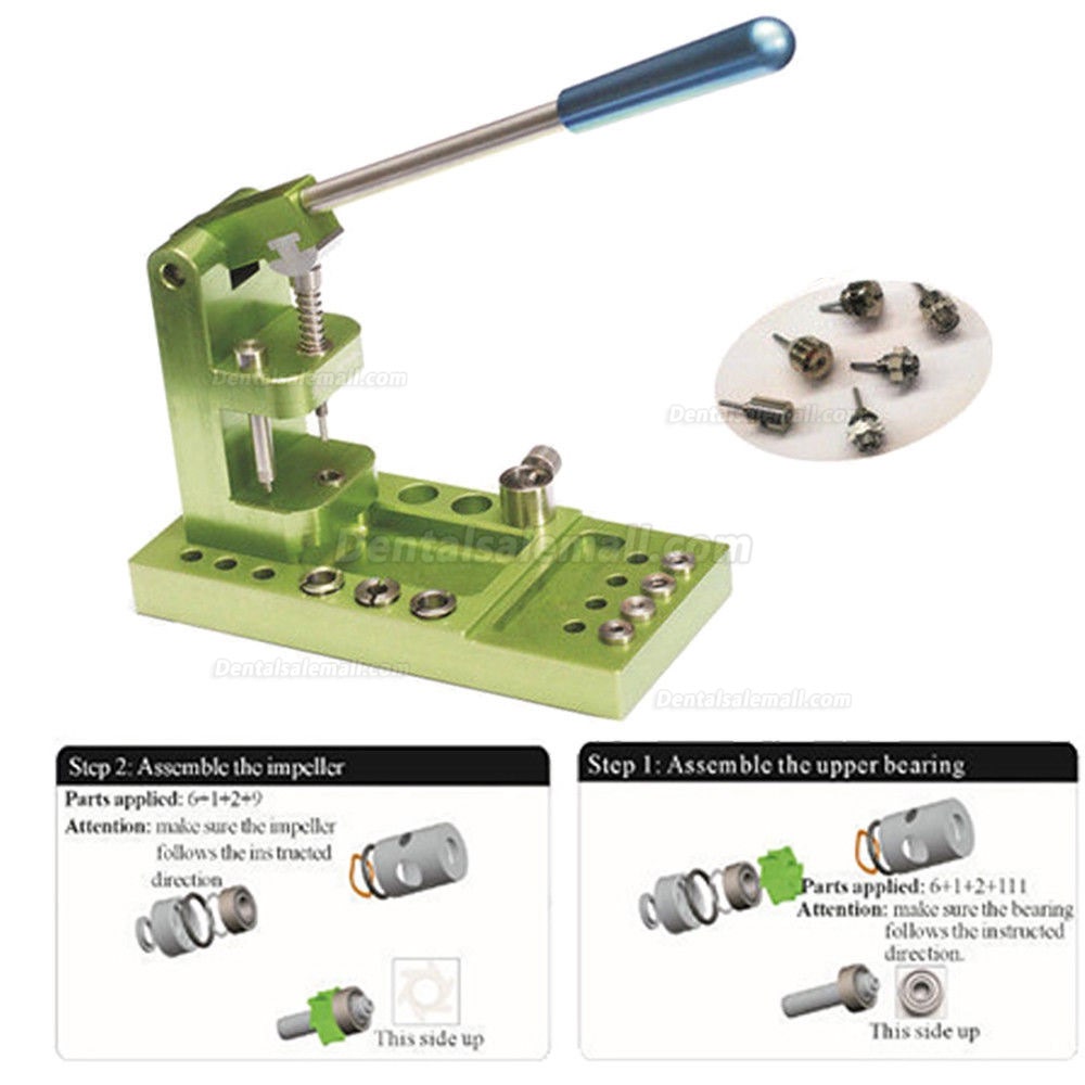 Dental High Speed Handpiece Maintenance Turbine Bearings Repair Press Tools Kit