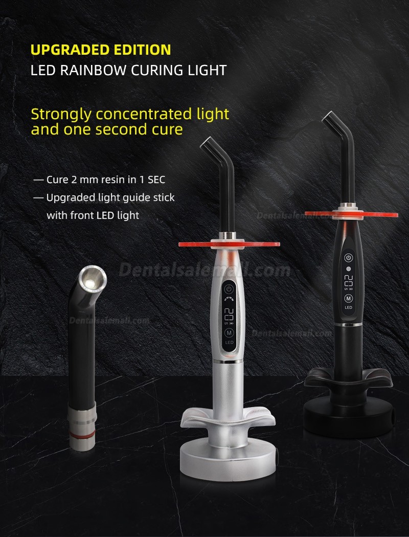 LY® Dental LED Wireless Curing Light 1500mw 5 Color