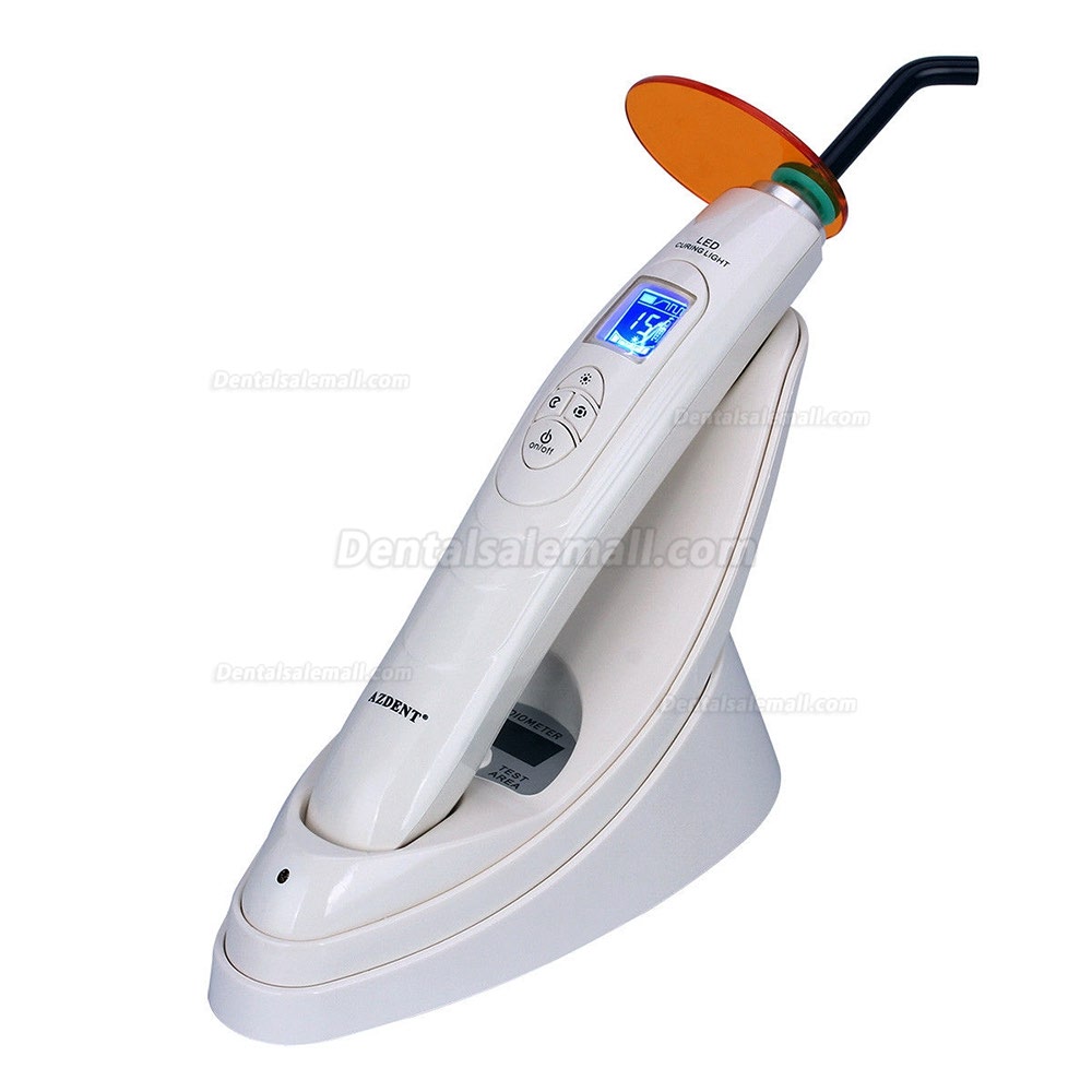 Dental LED Curing Lamp Wireless Resin Cure With Light Meter 2000mw/cm2