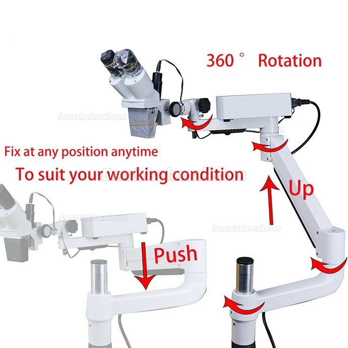 10X/15X/20X Dental Surgical Operating Endo Microscope with LED Light For Dental Chair Unit