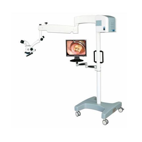 LuckBird® Digital Dental Operation Microscope Floor Type 180°Angle Adjustable Hinged Binocular