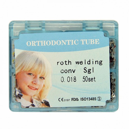 50 Kits Dental Orthodontic Roth Weldable Convertible Buccal Tubes Slot 018