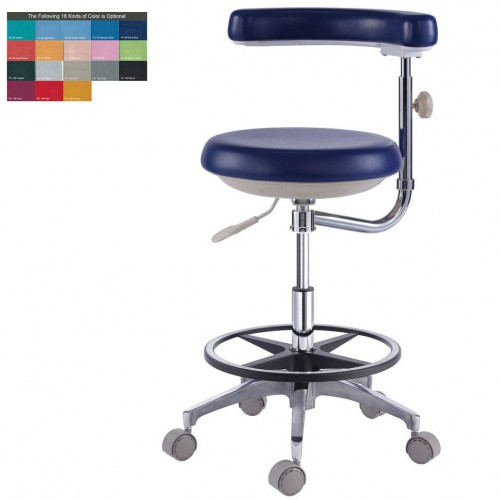 Dental Assistant's Stool Nurse's Stool Chair PU Leather QY500(N) 18 Colors