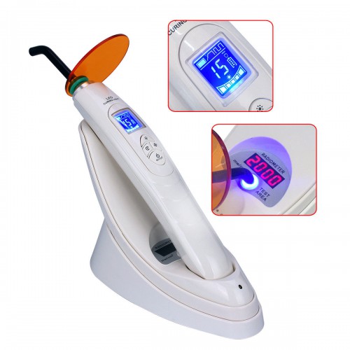 Buy Discount Dental LED Curing Lamp Wireless Resin Cure With Light Meter  2000mw/cm2 from China 