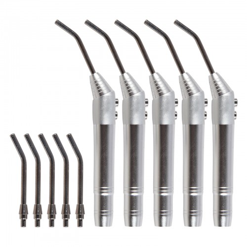 5 Pcs Dental Air Water Spray Triple Syringe 3 Way Handpiece Nozzles Tips