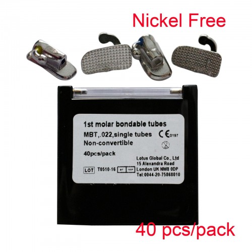 10 Kits/Lot Orthodontic Nickel Free Buccal Tube Bonding Mini Roth MBT Slot 0.022