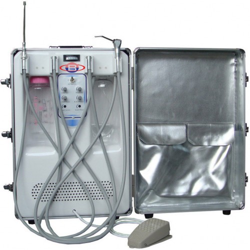 BD-406A Portable Dental Turbine Unit(Air Compressor+Suction System+Triplex Syringe)