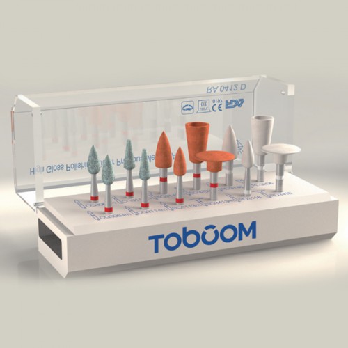12Pcs Toboom® RA0112D Polishing Kit for Zirconia