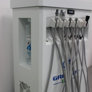 GREELOY GU-P209 Dental Delivery Unit Mobile Cart Self-contained Air Compressor+ Scaler+ LED Curing Light