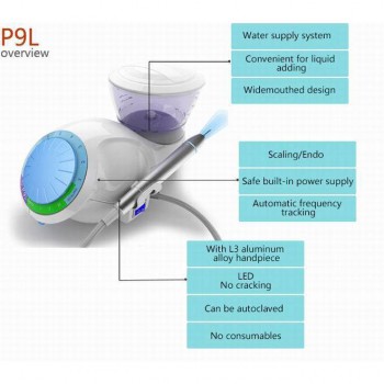 BAOLAI P9L Dental Auto Water Supply Scaler with L3 LED Detachable Handpiece