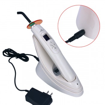 Dental LED Curing Lamp Wireless Resin Cure With Light Meter 2000mw/cm2