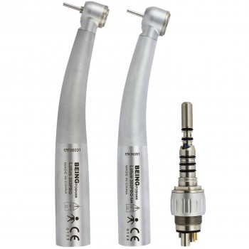 BEING Lotus 302/303PBQ Fiber Optic Led Turbine Handpiece with KAVO Multiflex Cou...