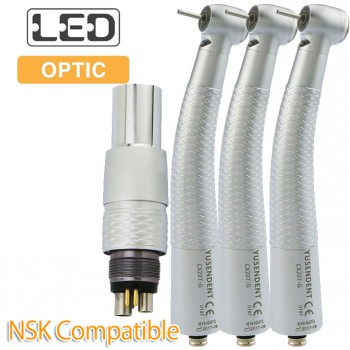 YUSENDENT® COXO CX207-GN-PQ Dental Fiber Optic Turbine Handpiece NSK Compatible ...