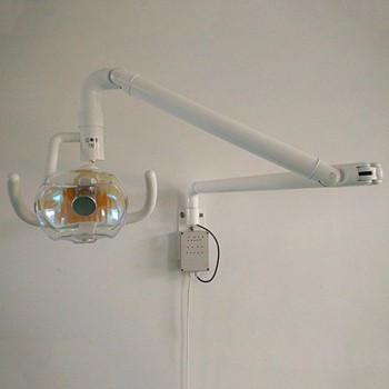 50W Wall Hanging Dental Medical Oral Halogen Light Lamp with Arm Shadowless Cold Light