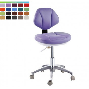 Microfiber Leather Medical Dental Dentist's Chair Doctor's Stool Mobile Chair CE