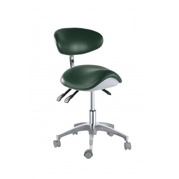 PU Leather Medical Dental Dentist Saddle Chair Adjustable Mobile Doctors'Stool QY-MA1-S