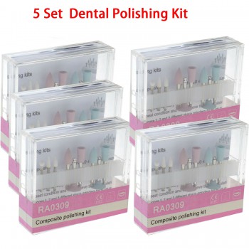 5 Set Dental Composite Polishing For Low-Speed Handpiece Contra Angle Kit RA0309