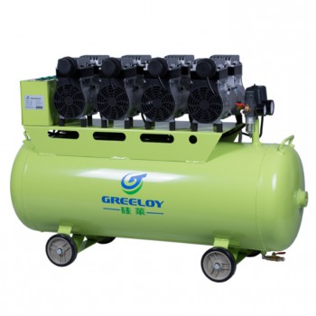 Greeloy GA-64 Piston Type Silent Oil Free Air Compressor Supporting 6 Dental Chairs/2400W 120L Dental Aircompressor
