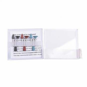 5 Boxes Dental Lab Silicon Polishing Burs Kit For Amalgam Tips Cups 2.35MM RA0109