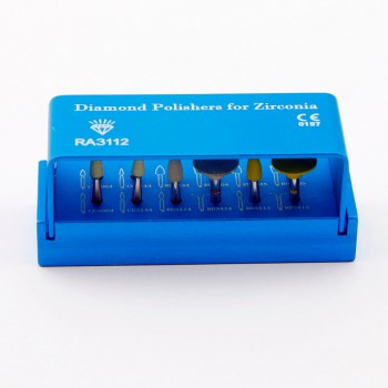 Diamond Polishing Set for zirconia Dental Clinic Low Speed Contra Angle RA3112