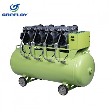 Greeloy® GA-84X Dental Oilless Air Compressor Oil Free with Silent Cabinet