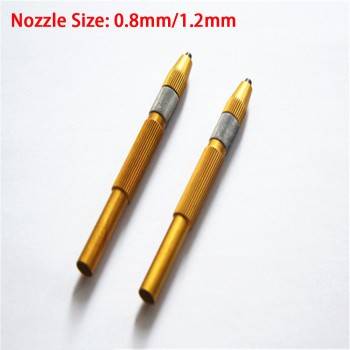 2 Pcs Domestic Sandblasting Pen For Dental Lab Equipment Sandblaster 0.8mm/1.2mm