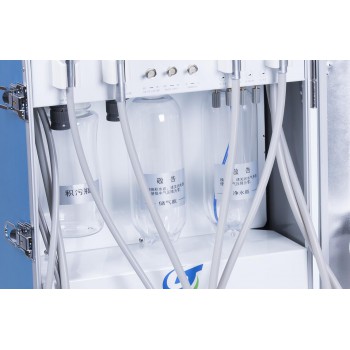 Greeloy Portable Dental Unit with Air Compressor GU-P204 + Triplex Syringe