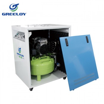 Greeloy® GA-61XY Oil Free Oilless Air Compressor With Drier and Silent Cabinet