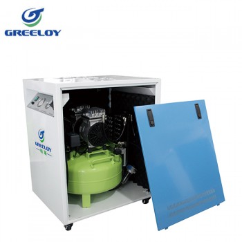 Greeloy® GA-61XY Oil Free Oilless Air Compressor With Drier and Silent Cabinet