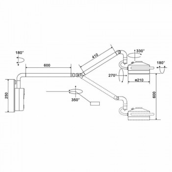 KWS® 36W Wall-mounted Dental Oral Led Surgical Lights KD-202D-3B