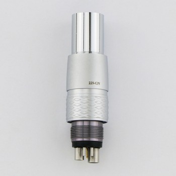 COXO CX229-GN Dental LED 6 Hole Coupling Quick Coupler Fit NSK Phatelus Turbine Handpiece