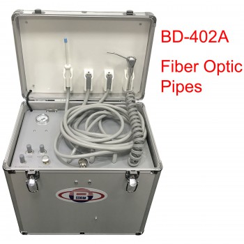 BD-402A Fiber Optic Portable Dental Turbine Unit with Air Compressor Suction System