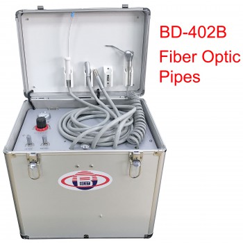 BD-402B LED Fiber Dental Turbine Unit with Air Compressor Suction Triplex Syring...