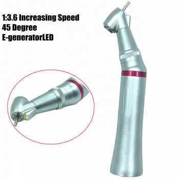 Tealth CH1020 Dental Contra Angle 1:3.6 Increasing 45° Surgical LED Egenerator Handpiece