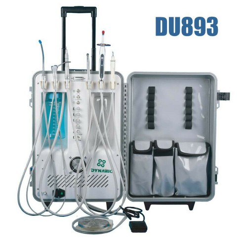 Dynamic® DU893 Portable Dental Unit With Air Compressor Ultrasonic Scaler LED Curing Light