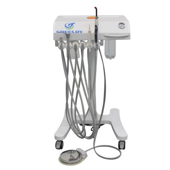 Greeloy® GU-P302 Mobile Dental Delivery Cart Units Self-contained Built-in LED Curing Light Ultrasonic Scaler