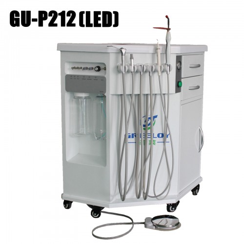 Greeloy® GU-P212 Portable Mobil Dental Delivery Cabine System Built-in Compressor + Curing Light + Scaler