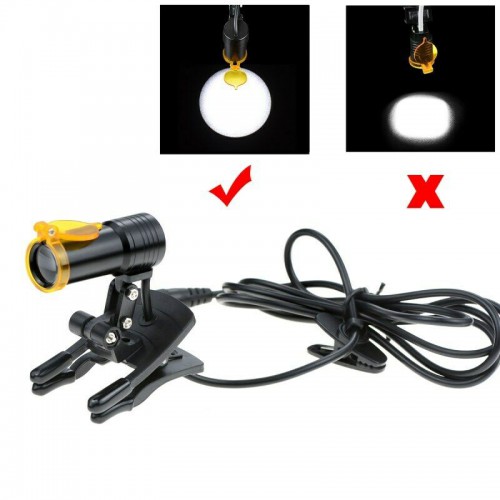 Dental Medical 5W LED Head Light with Filter Clip-on Headlight for Loupe