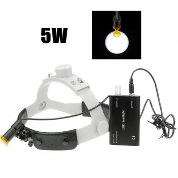 Dental Medical 5W LED Headlight with Filter Headband Head light + Aluminum Box