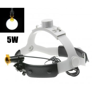 Dental Medical 5W LED Headlamp w/ Filter Headband Headlight ENT Oral Gynecology